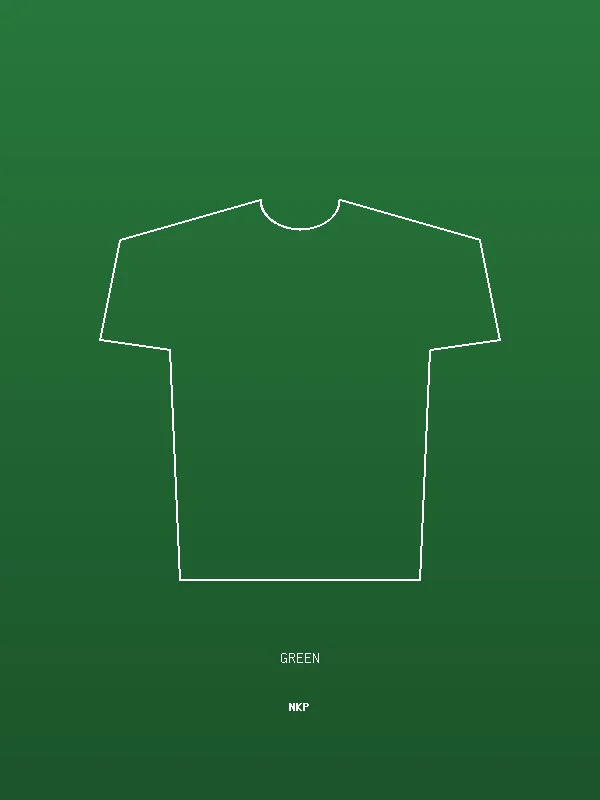 Textured Polo Collar T-Shirt - Green